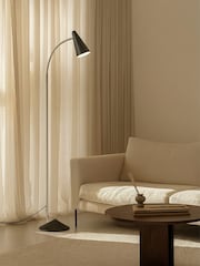 RUL LIGHTING Gold Black Matias Metal Floor Light - Image 1 of 4