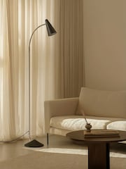 RUL LIGHTING Gold Black Matias Metal Floor Light - Image 2 of 4