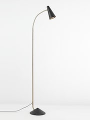 RUL LIGHTING Gold Black Matias Metal Floor Light - Image 4 of 4