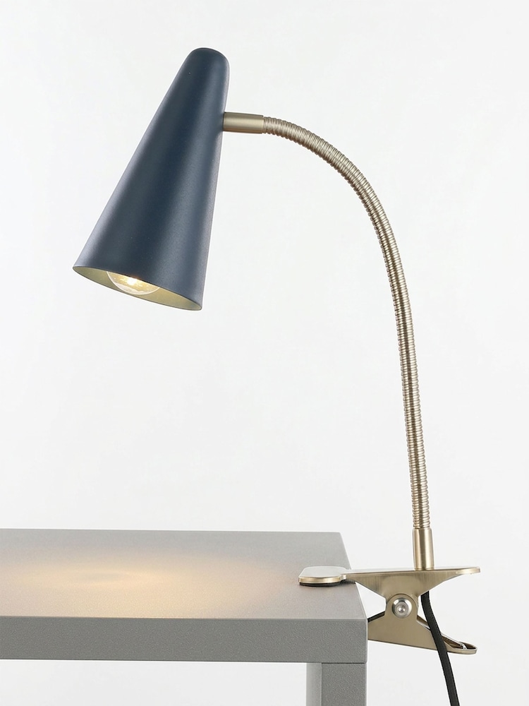 RUL LIGHTING BLUE GOLD Matias Metal Clamp Light - Image 4 of 4 RUL LIGHTING BLUE GOLD Matias Metal Clamp Light - Image 4 of 4