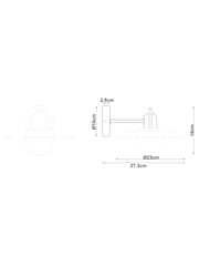RUL LIGHTING Black Matte Kender Outdoor Metal Wall Light - Image 3 of 4