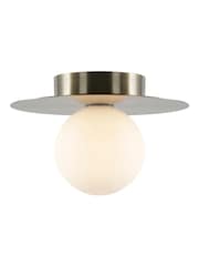 RUL LIGHTING c Mika Bathroom Metal & Glass Ceiling Flush - Image 5 of 5
