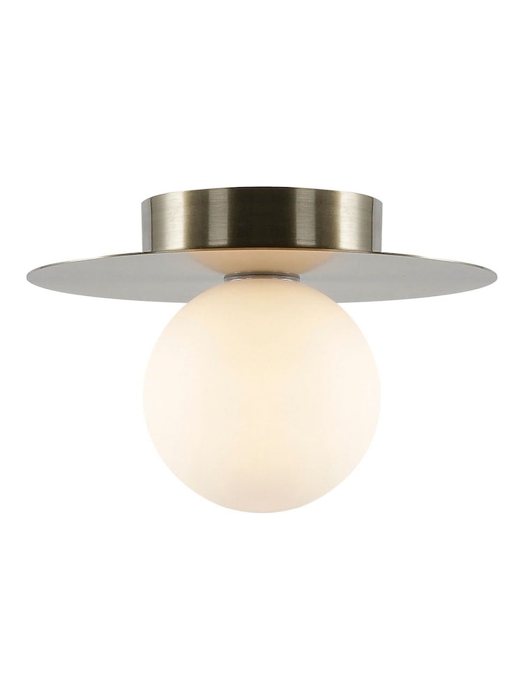 RUL LIGHTING c Mika Bathroom Metal & Glass Ceiling Flush - Image 5 of 5 RUL LIGHTING c Mika Bathroom Metal & Glass Ceiling Flush - Image 5 of 5