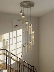 RUL LIGHTING Sliver Brown Opera 10 Light Glass Cluster - Image 1 of 4
