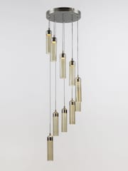 RUL LIGHTING Sliver Brown Opera 10 Light Glass Cluster - Image 4 of 4