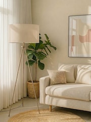 RUL LIGHTING GOLD Leah Metal Tripod Floor Lamp - Image 2 of 4