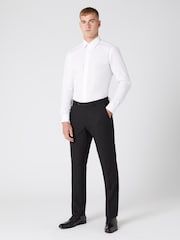 Remus Uomo Black Palucci Tapered Fit Stretch Suit Trousers - Image 5 of 6