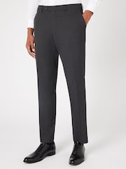 Remus Uomo Grey Palucci Tapered Fit Stretch Suit Trousers - Image 1 of 6