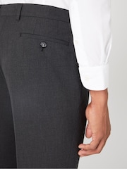 Remus Uomo Grey Palucci Tapered Fit Stretch Suit Trousers - Image 3 of 6