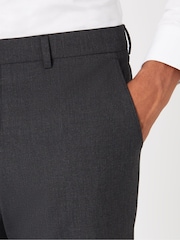 Remus Uomo Grey Palucci Tapered Fit Stretch Suit Trousers - Image 4 of 6