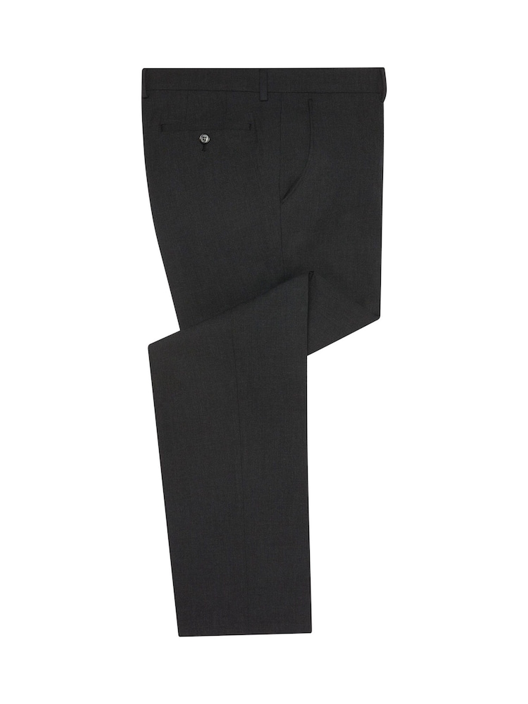 Remus Uomo Grey Palucci Tapered Fit Stretch Suit Trousers - Image 6 of 6