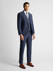 Remus Uomo Peppe Tapered Fit Linen Blend Suit Jacket - صورة 4 من 6
