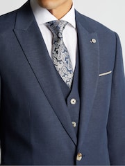 Remus Uomo Peppe Tapered Fit Linen Blend Suit Jacket - صورة 5 من 6