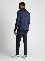 أزرق - Remus Uomo Alto Tapered Fit Stretch Suit Jacket - صورة 3 من 6