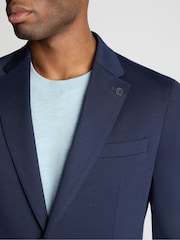 أزرق - Remus Uomo Alto Tapered Fit Stretch Suit Jacket - صورة 5 من 6