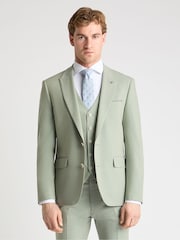 Remus Uomo Green Peppe Tapered Fit Stretch Suit Jacket - Image 1 of 6
