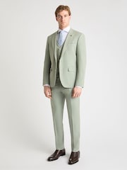 Remus Uomo Green Peppe Tapered Fit Stretch Suit Jacket - Image 2 of 6