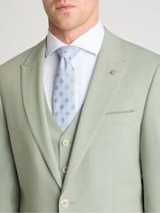 Remus Uomo Green Peppe Tapered Fit Stretch Suit Jacket - Image 4 of 6