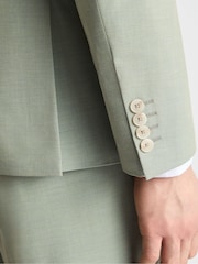 Remus Uomo Green Peppe Tapered Fit Stretch Suit Jacket - Image 5 of 6