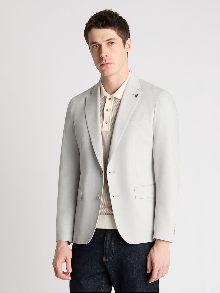 Boz - Remus Uomo Alto Tapered Fit Stretch Suit Jacket - 6şəkildən 1 şəkil