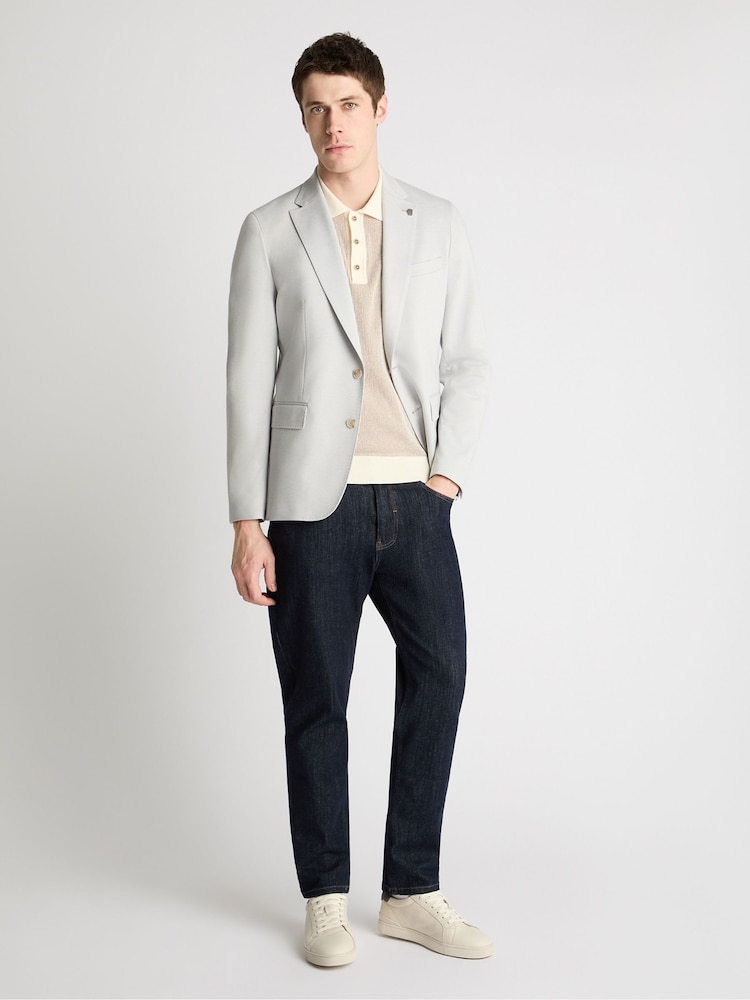 Boz - Remus Uomo Alto Tapered Fit Stretch Suit Jacket - 6şəkildən 2 şəkil
