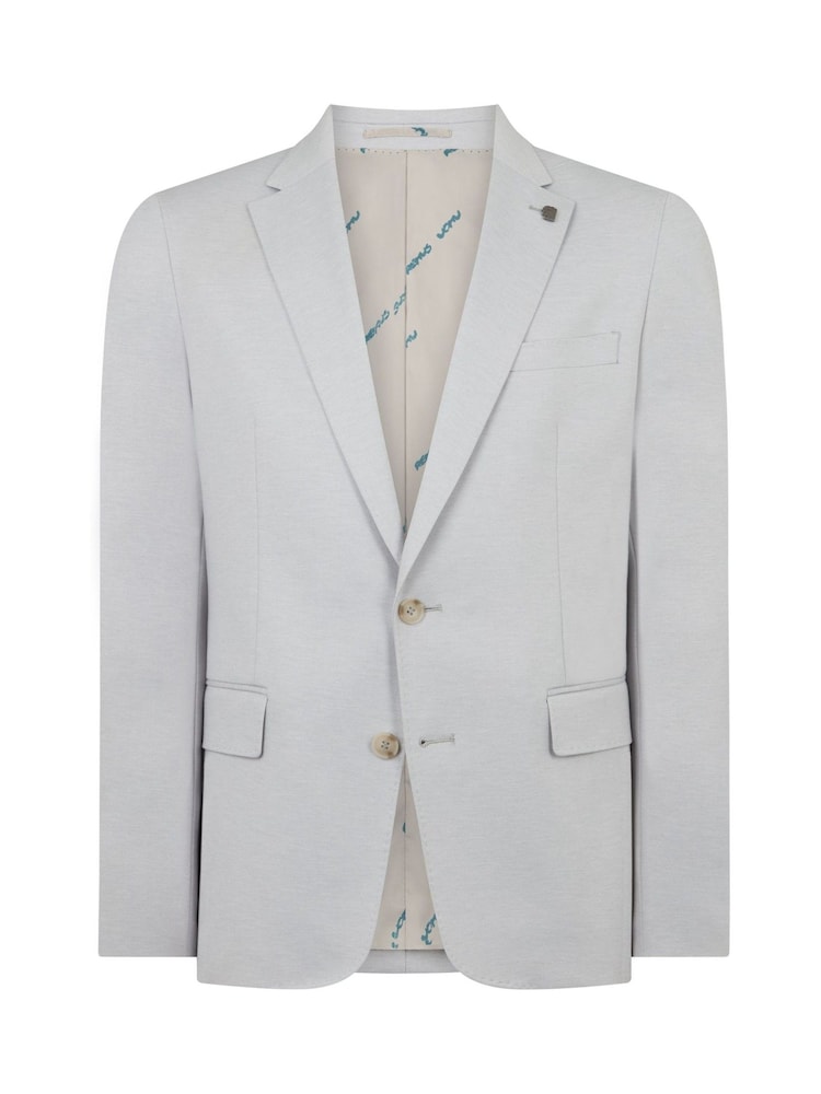 Boz - Remus Uomo Alto Tapered Fit Stretch Suit Jacket - 6şəkildən 6 şəkil