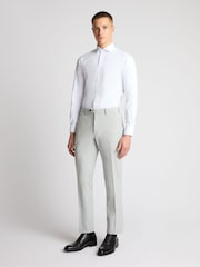 Remus Uomo Grey Palucci Tapered Fit Stretch Suit Trousers - Image 2 of 6