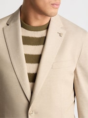 كريم - Remus Uomo Alto Tapered Fit Stretch Suit Jacket - صورة 5 من 6