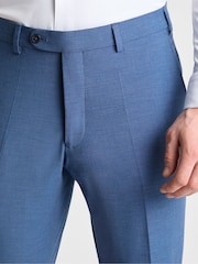כחול  - Remus Uomo Peppe Tapered Fit Suit Trousers - תמונה 4 מתוך 6