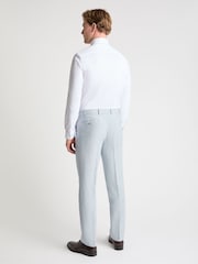 Azul - Pantalones de traje de lino de corte cónico Peppe de Remus Uomo - Imagen 3 de 6