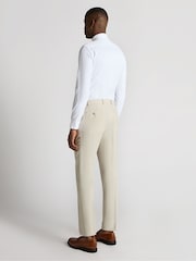 Remus Uomo Peppe Tapered Fit Dress Bukser i Linblanding - Bilde 3 av 6