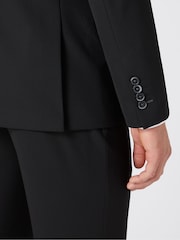 أسود - Remus Uomo Palucci Tapered Fit Stretch Suit Jacket - صورة 4 من 5