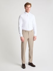 שמנת - Remus Uomo Peppe Tapered Fit Suit Trousers - תמונה 2 מתוך 6