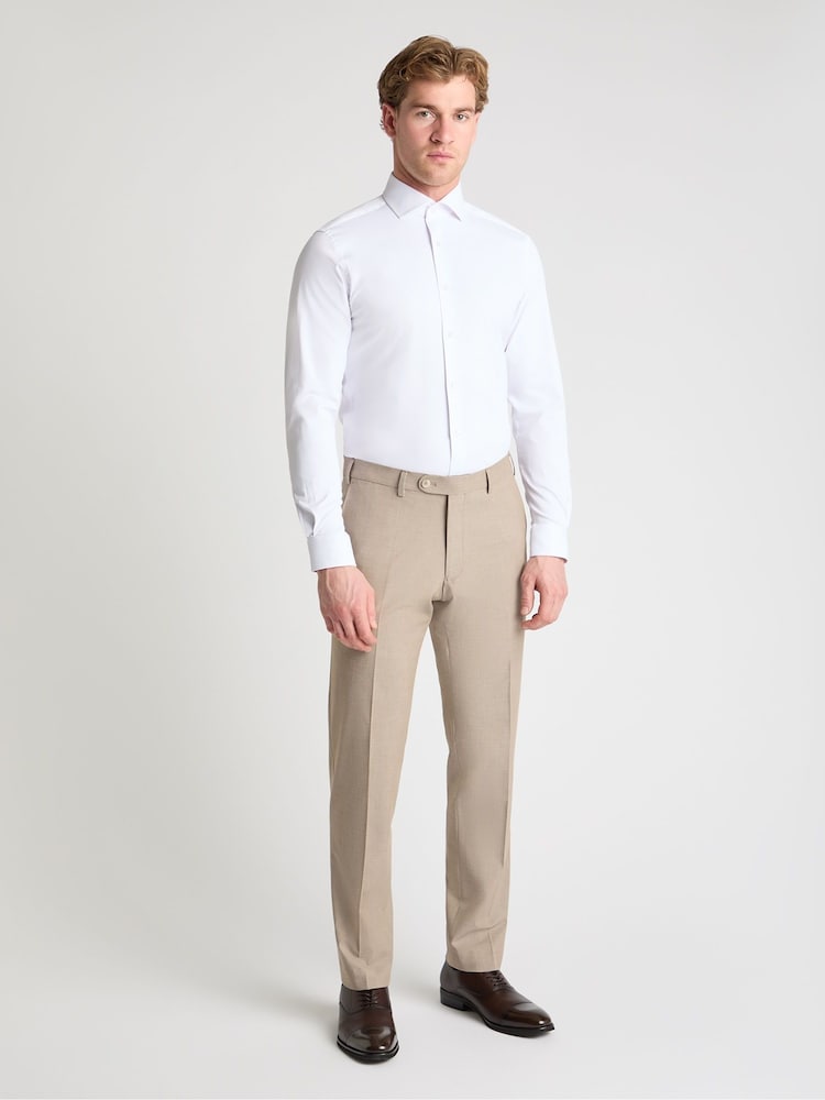 שמנת - Remus Uomo Peppe Tapered Fit Suit Trousers - תמונה 2 מתוך 6