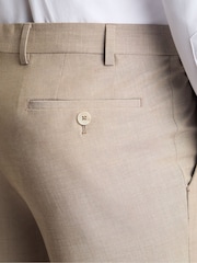 שמנת - Remus Uomo Peppe Tapered Fit Suit Trousers - תמונה 5 מתוך 6