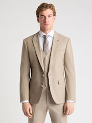 Remus Uomo Cream Peppe Tapered Fit Stretch Suit Jacket - Image 1 of 6