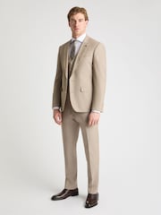 Remus Uomo Cream Peppe Tapered Fit Stretch Suit Jacket - Image 2 of 6