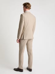 Remus Uomo Cream Peppe Tapered Fit Stretch Suit Jacket - Image 3 of 6