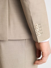 Remus Uomo Cream Peppe Tapered Fit Stretch Suit Jacket - Image 5 of 6