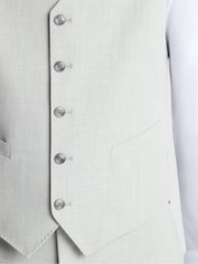Remus Uomo Grey Palucci Tapered Fit Stretch Suit Waistcoat - Image 4 of 5