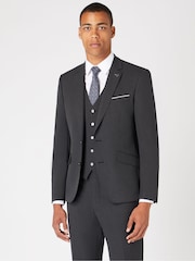 Remus Uomo Grey Palucci Tapered Fit Stretch Suit Jacket - Image 1 of 6