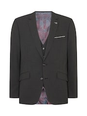 Remus Uomo Grey Palucci Tapered Fit Stretch Suit Jacket - Image 6 of 6