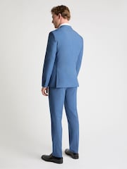 Remus Uomo Blue Peppe Tapered Fit Stretch Suit Jacket - Image 3 of 6