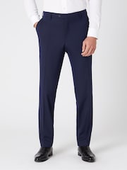 Blu - Remus Uomo Palucci Tapered Fit Stretch Suit Trousers - Immagine 1 di 6