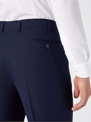 Blu - Remus Uomo Palucci Tapered Fit Stretch Suit Trousers - Immagine 3 di 6