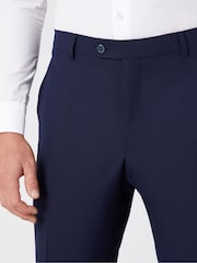 Blu - Remus Uomo Palucci Tapered Fit Stretch Suit Trousers - Immagine 4 di 6
