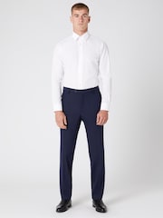Blu - Remus Uomo Palucci Tapered Fit Stretch Suit Trousers - Immagine 5 di 6