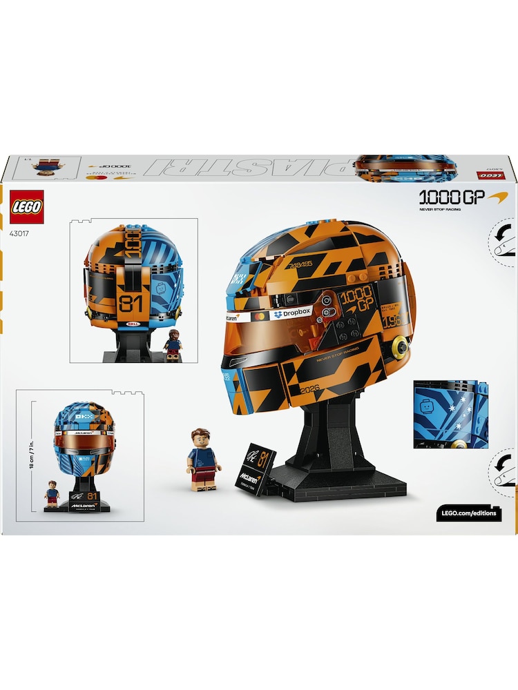LEGO Editions McLaren Mastercard F1 Team Oscar Piastri Helmet 43017 - Image 9 of 9