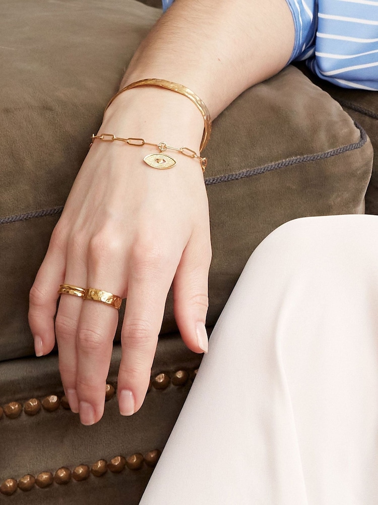 Dela Textured Band Ring - Image 2 of 3 Dela Textured Band Ring - Image 2 of 3