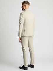 Remus Uomo Cream Pablo Tapered Fit Stretch Suit Jacket - Image 3 of 6